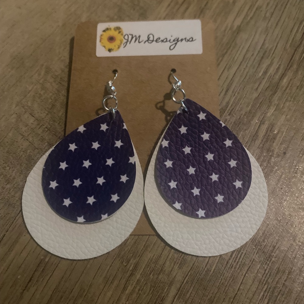 4th of July earrings